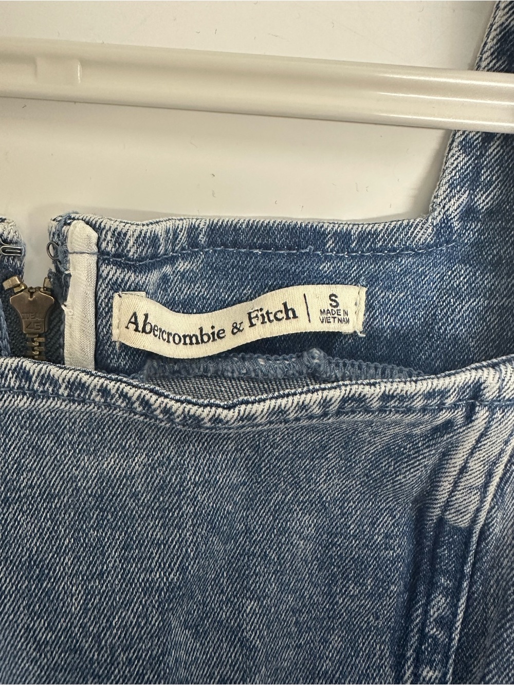 Abercrombie & Fitch Denim Column Midi Dress - Picture 9 of 9
